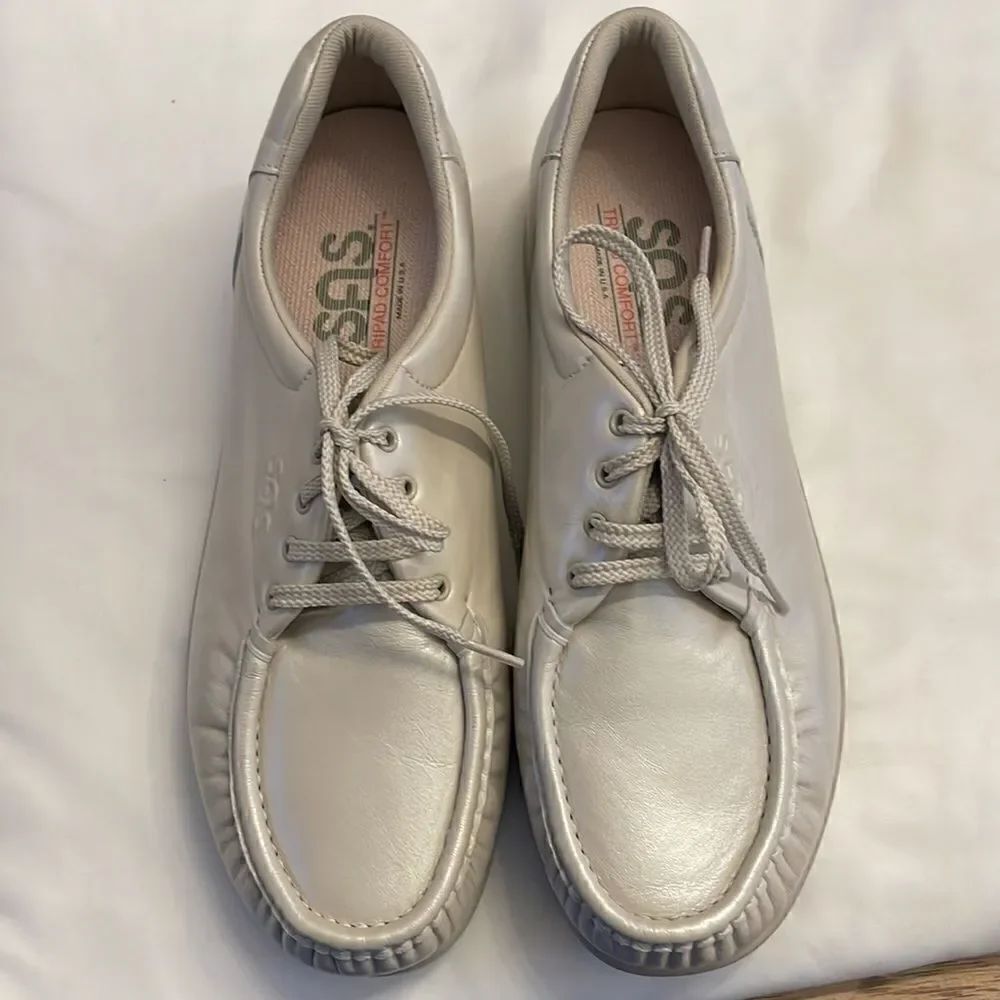 SAS PEARL BONE COLORED COMFORT SHOES. NEW - Picture 3 of 12